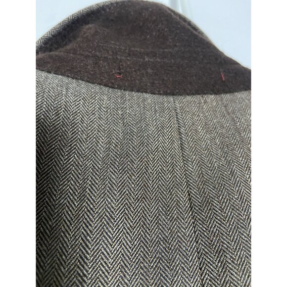 Izod Mens Brown 2 Button Blazer Sport Coat 42L Polyester/Rayon NWT - Picture 15 of 16
